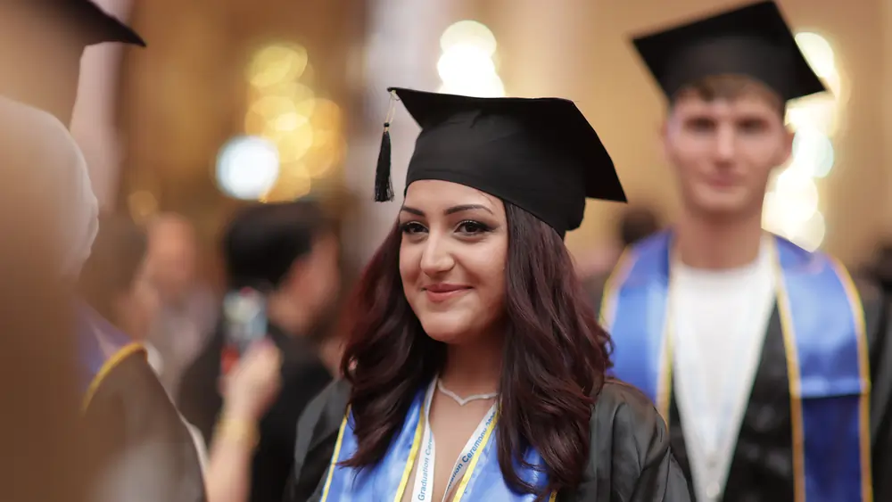 Graduation ceremony moment 1
