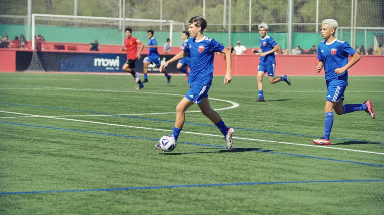 Student athlete confidently studying